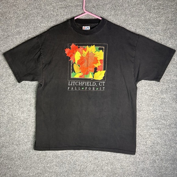 Hanes Beefy T Other - Vintage Litchfield Connecticut T‎ Shirt Size Xl Fall For It